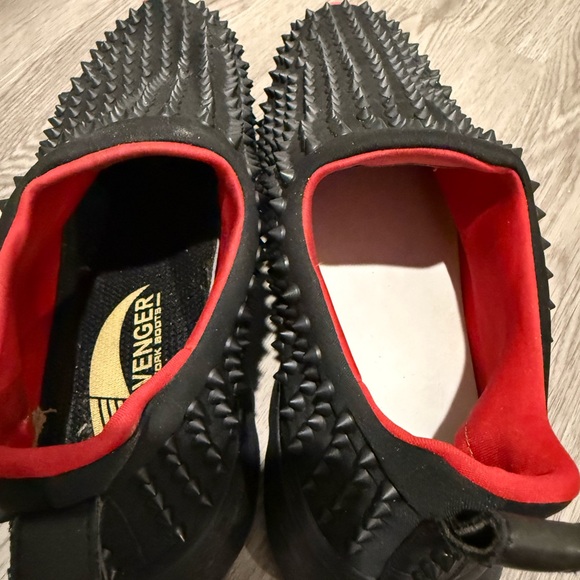 Christian Louboutin Black and Red Spiked Sneakers - Picture 8 of 11